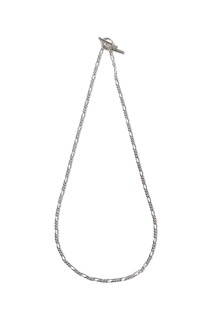 Figaro Link Necklace -60cm/4mm/Silver- (XON050-60)