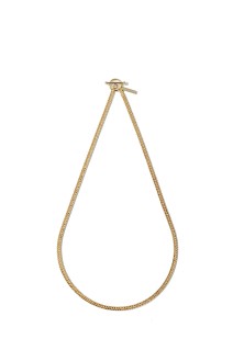 Flat Link Necklace -Double -50cm/Gold- (XON052-50G)