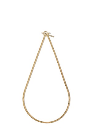 Flat Link Necklace -Double- / Gold (XON052-50G)
