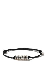 Piece Link Silk Code Bracelet / Black (XOCB003-BLK)
