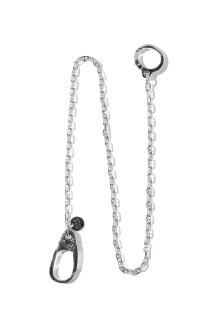 Double Clasp with Solid Anchor Link / Silver (XOWC001-50)