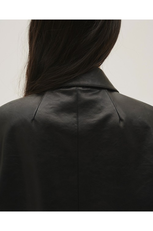 Leather Shirts Jacket - BLACK (12610101) | セレクトショップ