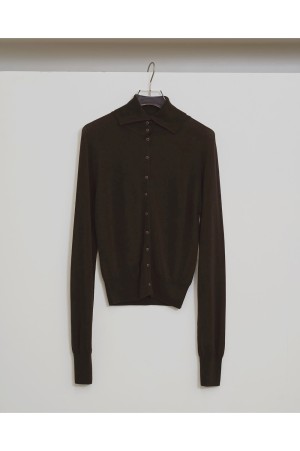 Tencelwool Highneck Knit - CHOCOLATE (12610520)