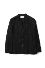 Boyfriend Linen Jacket - BLACK (12610107)
