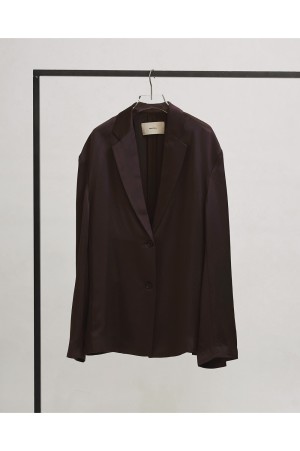 Satin Over Jacket - DARK BROWN (12610103)