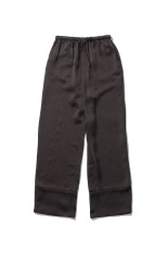 Satin Easy Pants - DARK BROWN (12610704)