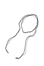 Silk Cord Choker - BLACK (12610903)