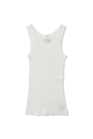 Useful Seamless Rib Tanktop - WHITE (12610621)