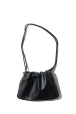 Drawstring Leather Bag - BLACK (12611020)