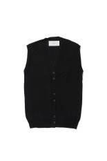 Tencelsilk Knit Vest - BLACK (12610517)