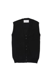 Tencelsilk Knit Vest - BLACK (12610517)