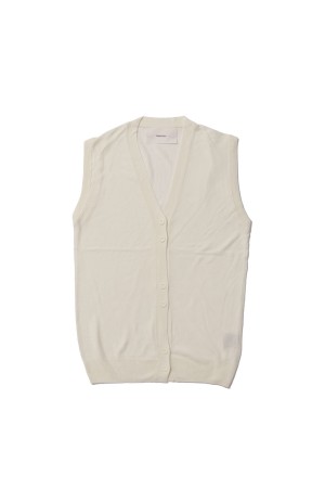 Tencelsilk Knit Vest - DARK BROWN (12610517)