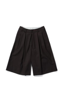 Twill Bermuda Pants - DARK BROWN (12610713)