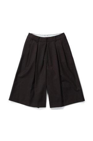 Twill Bermuda Pants - DARK BROWN (12610713)