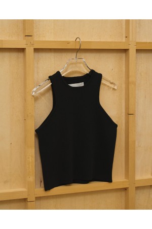 Crewneck Knit Tanktop - BLACK (12610530)