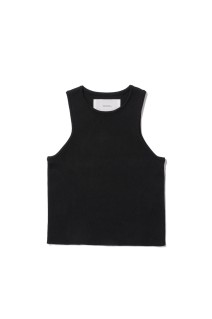 Crewneck Knit Tanktop - BLACK (12610530)