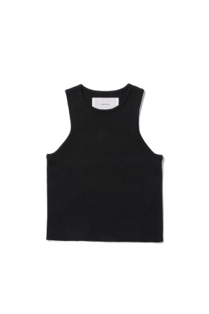 Crewneck Knit Tanktop - BLACK (12610530)