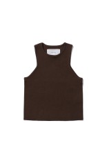 Crewneck Knit Tanktop - BROWN (12610530)