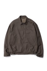 Summer Wool Zip Blouson / KHAKI PLAID (KS26SJK16)