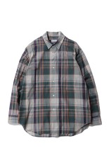 Gauze Plaid Plain Shirt - FOREST PLAID (KS26SSH14)