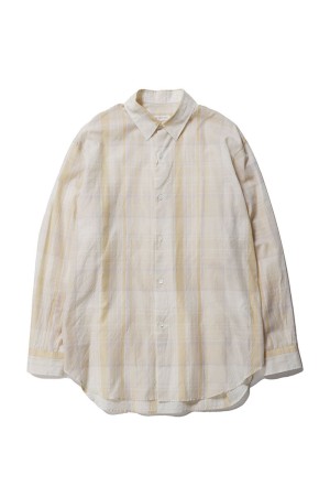 Gauze Plaid Plain Shirt / PASTEL PLAID (KS26SSH14)