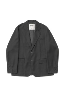 Legacy Single Wool Blazer / HEATHER CHARCOAL (AOEFJK012)