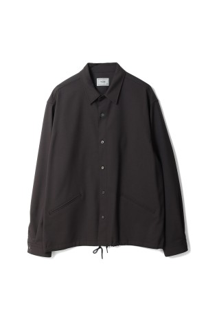 Tropical-Wool Coach Jacket / DARK BROWN (AOFSSH003)