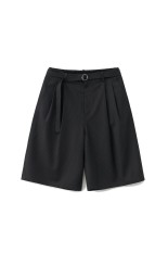 新品 ANOTHER OFFICE Hemingway BermudaPants Hemingway Bermuda Pants - Black (AOESPT013) | セレクトショップ