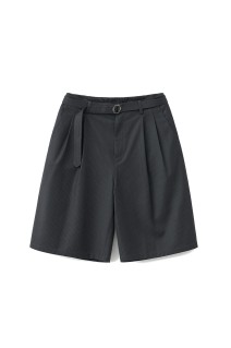 Hemingway Stripe Bermuda Pants / HEATHER CHARCOAL (AOGSPT013)