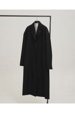 Wool100% Spring Coat -BLACK (12610003)