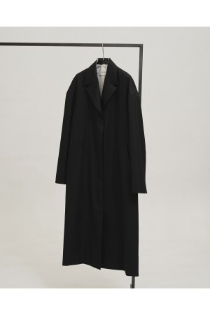 Wool100% Spring Coat -BLACK (12610003)