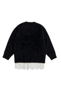 Mink-Processed Knit - BLACK (31252365105)