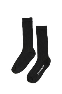 Sheer Rib Short Socks - BLACK (31252665601)