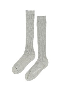 Sheer Rib Long Socks - GRAY (31252665602)