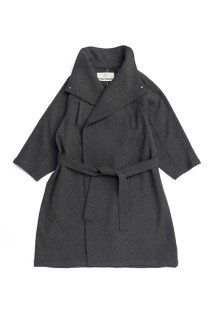 High Neck Coat - GRAY (31252166106)