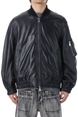 Sheep Leather MA-1 - BLACK (11252211203)