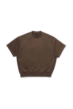 TECH SWEAT CREW S/S - BROWN GRAY (BE-51026)