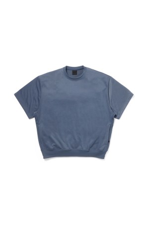 TECH SWEAT CREW S/S - SMOKE BLUE (BE-51026)