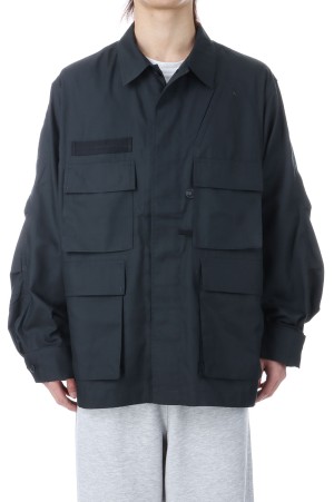 TECH MULTI FISHING POCKET MIL BDU SHIRT L/S - INK BLACK (BE-83026)