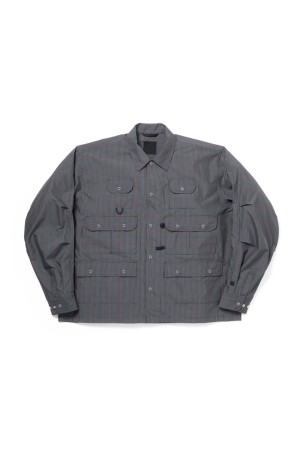 TECH MULTI FISHING POCKET SHIRT L/S - BLACK (BE-85026)