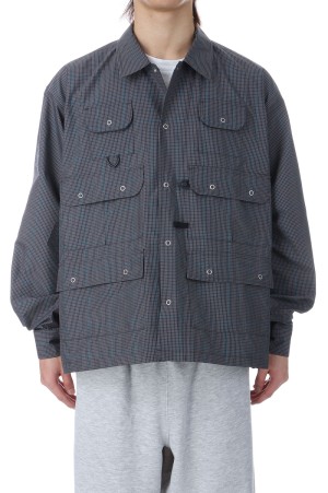 TECH MULTI FISHING POCKET SHIRT L/S - BLACK (BE-85026)