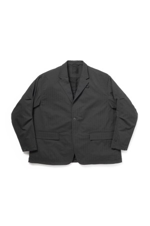 TECH LOOSE 2B JACKET HERRINGBONE - CHARCOAL (BJ-51026)