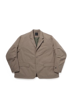 TECH LOOSE 2B JACKET HERRINGBONE - SAGE GRAY (BJ-51026)