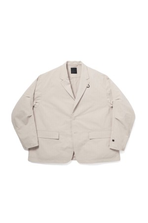 TECH LOOSE 2B JACKET HERRINGBONE - ECRU (BJ-51026)