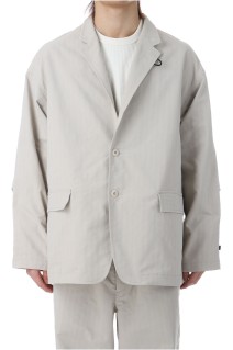 TECH LOOSE 2B JACKET HERRINGBONE - ECRU (BJ-51026)