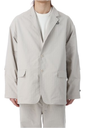 TECH LOOSE 2B JACKET HERRINGBONE - ECRU (BJ-51026)