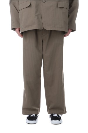 TECH EASY TROUSERS HERRINGBONE - SAGE GRAY (BP-53026)