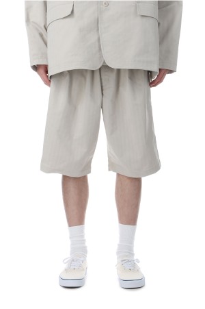TECH EASY SHORTS HERRINGBONE - ECRU (BP-52026)