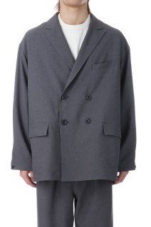 TECH DOUBLE-BREASTED JACKET - CHARCOAL (BJ-52026)