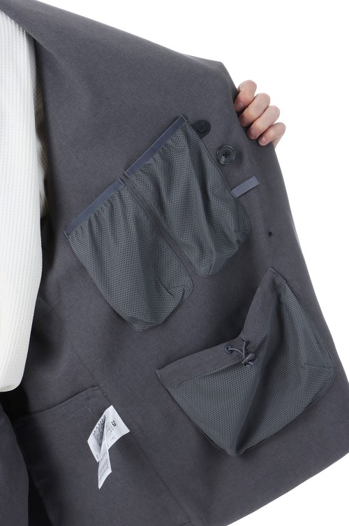 TECH WIDE EASY 2P TROUSERS - CHARCOAL (BP-54026) | セレクト